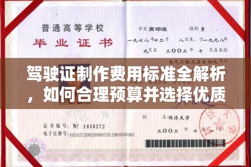 阳曲驾驶证制作费用标准全解析，如何合理预算并选择优质服务？