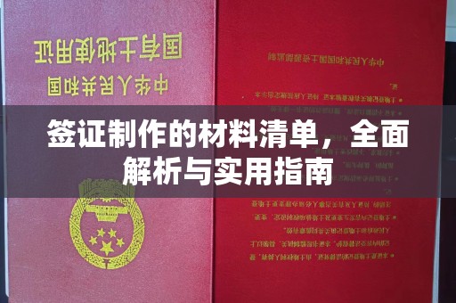 阳曲签证制作的材料清单，全面解析与实用指南